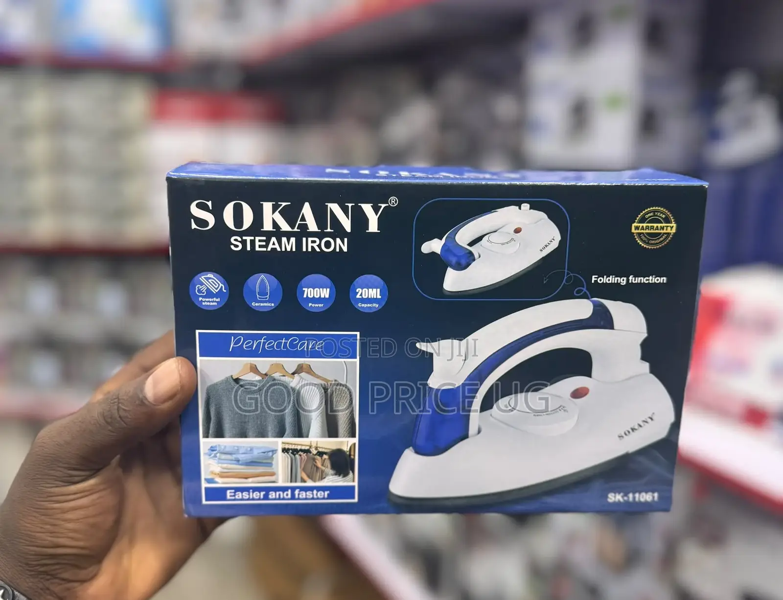 Sokany Sk-11061 Foldable Travel Steam Iron,