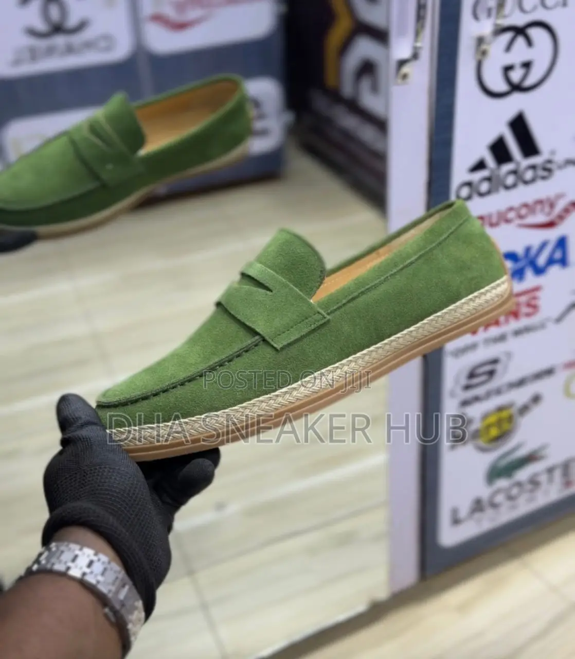 Suede Loafers Green