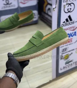 Suede Loafers Green