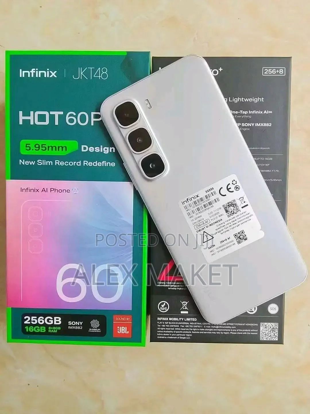 New Infinix Hot 60 Pro+ 256 GB Gray