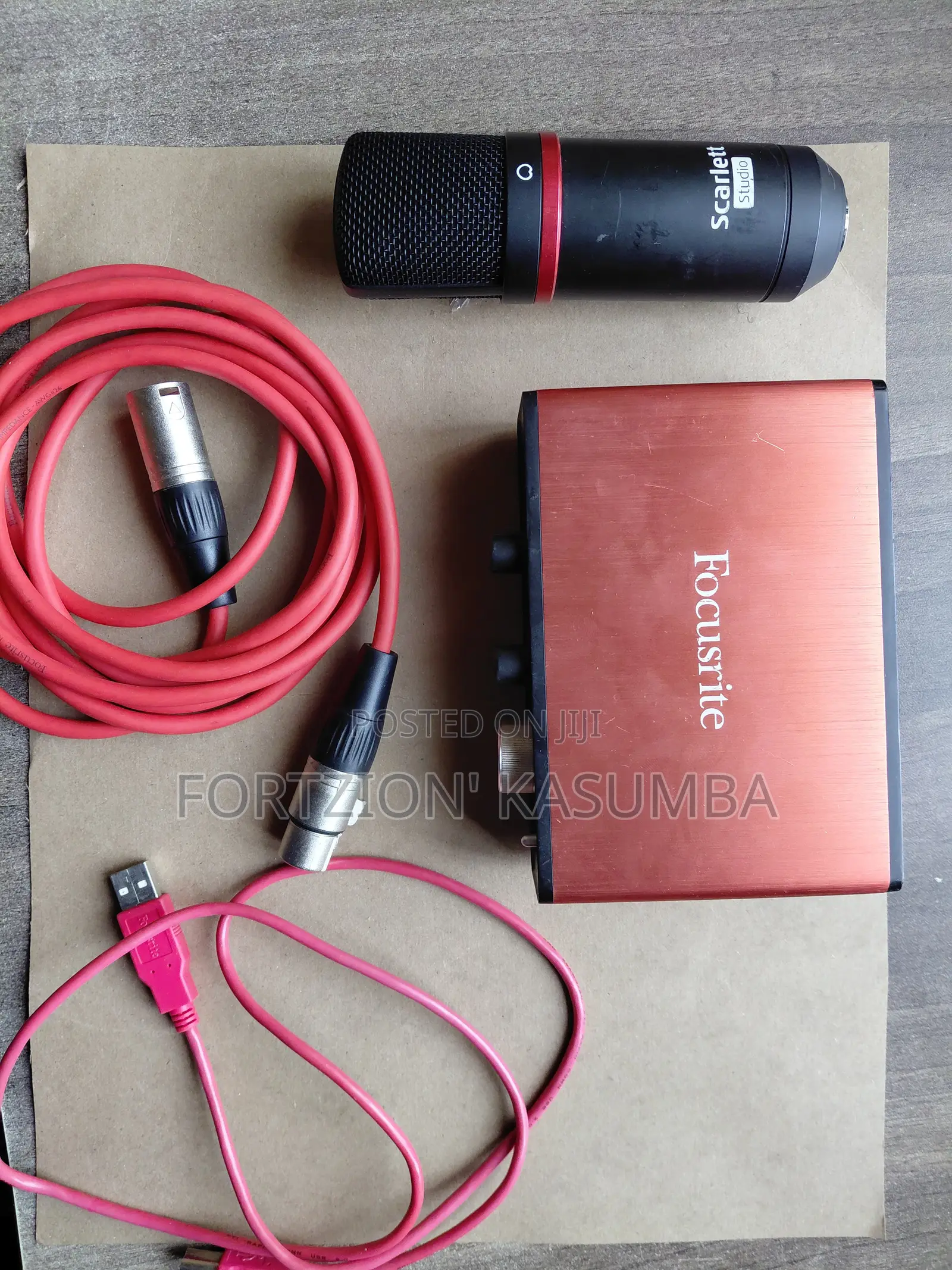 Studio Equipment Bundle (Scarlett Solo + Condenser Mic)