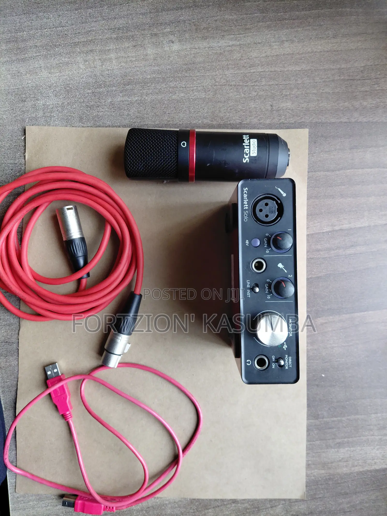Studio Equipment Bundle (Scarlett Solo + Condenser Mic)