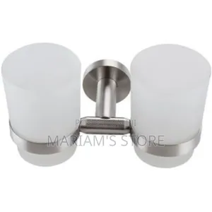 Wall-Mount Tooth Brush Holder Features Frosted Glass C]