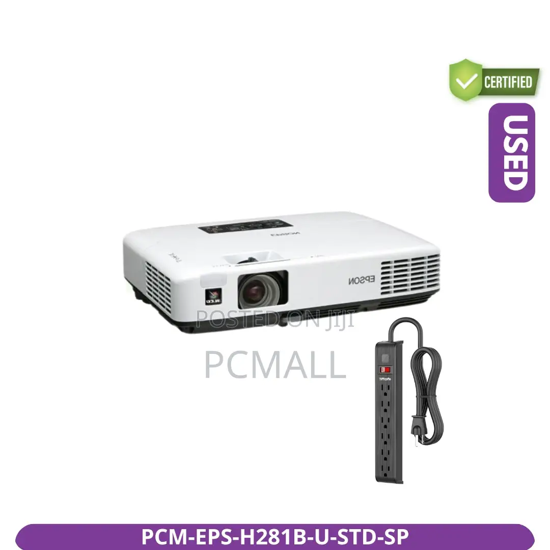 Epson H281b LCD Projector Used + Free Surge Protector