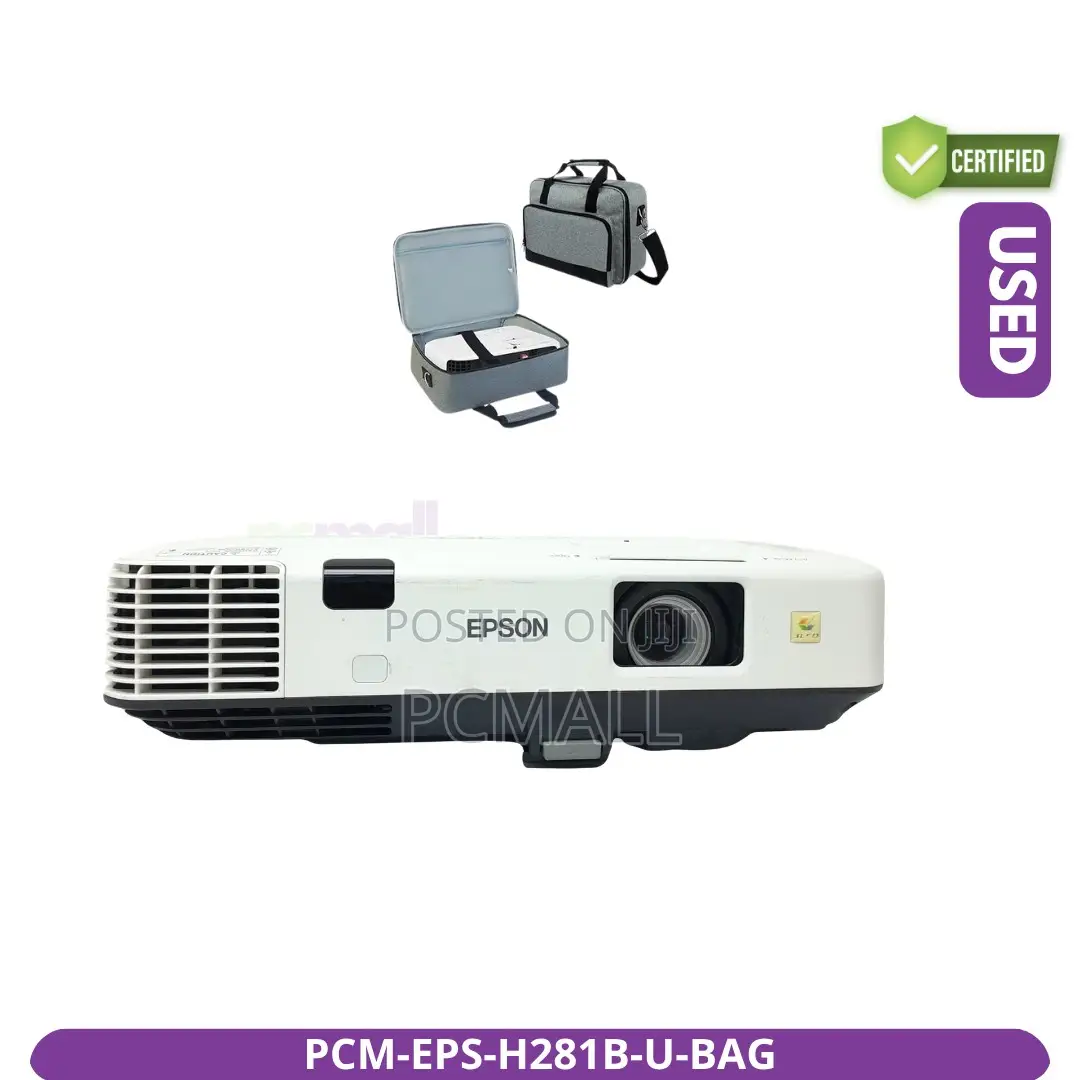 Epson H281b LCD Projector Used With Carry Bag