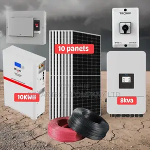 10kwh 51.2v 200ah Solar System With 10x550w Panels 8kva Inverter