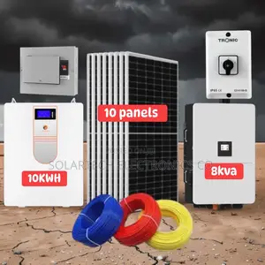 200ah 51.2v Lithium Solar System | 8kva Hybrid + 10 Panels