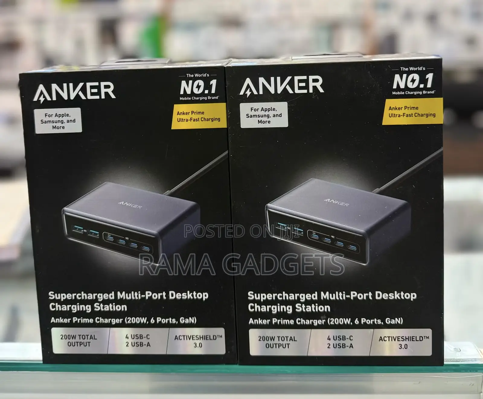 Anker Prime Charger (200w, 6 Ports, Gan)