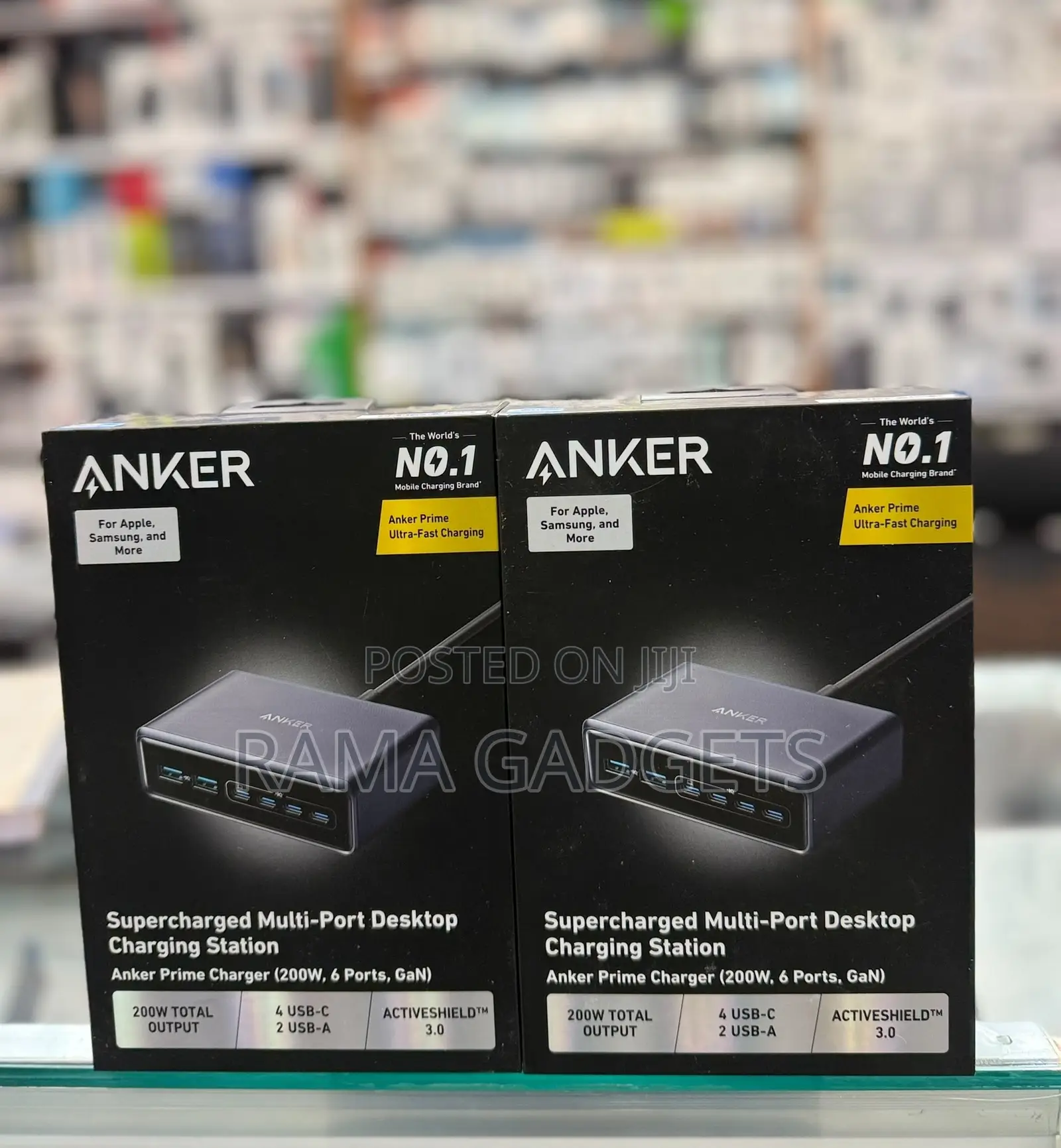 Anker Prime Charger (200w, 6 Ports, Gan)