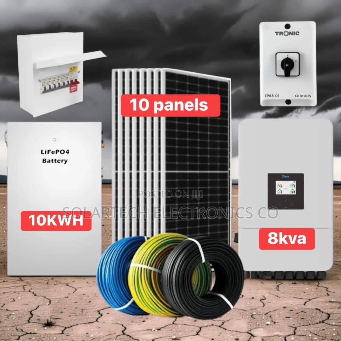 51. 2v 10kwh Hybrid Solar System With 16 Years Battery Lifespan