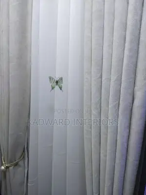 Light Cream Curtains and White Nets Per Metre