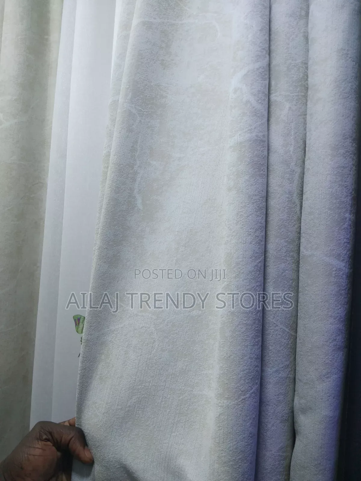 Light Cream Curtains and White Nets Per Metre