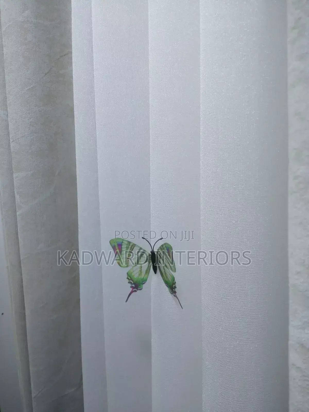 Light Cream Curtains and White Nets Per Metre