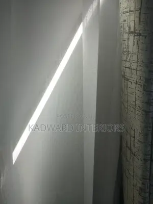 Gray Dash Curtain Design and White Nets Per Metre