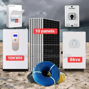 200ah 51.2v 10kwh Lifepo4 Solar System With 8kva Hybrid Inverter Umko