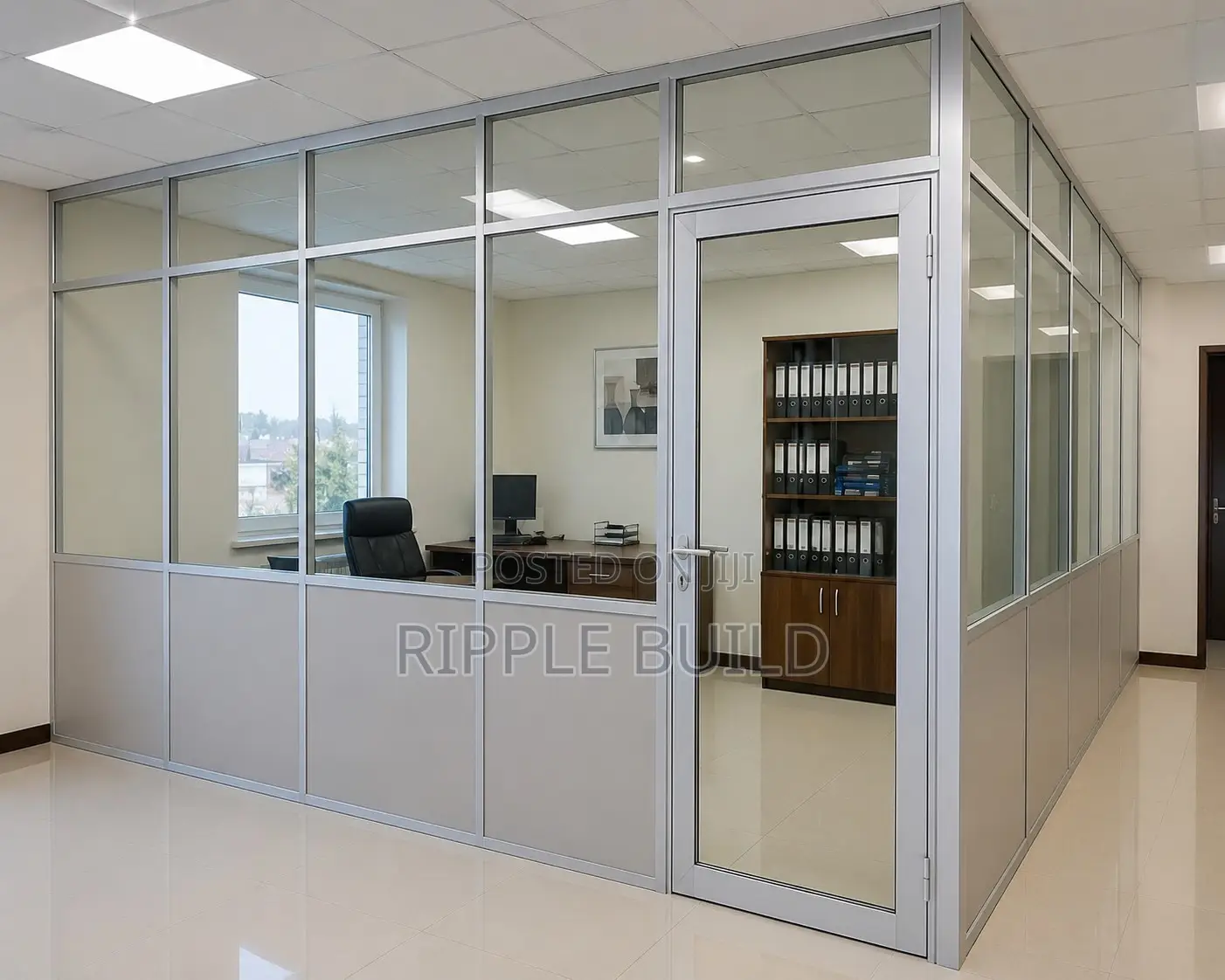 Aluminium Glass Office Partitions Partitioning