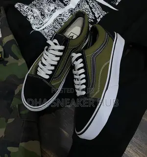 Vans Old School Black Green