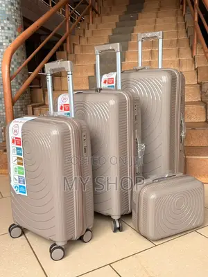 Family Travel Suitcase Set – 4 Pieces With 360° Spinner Wheels
