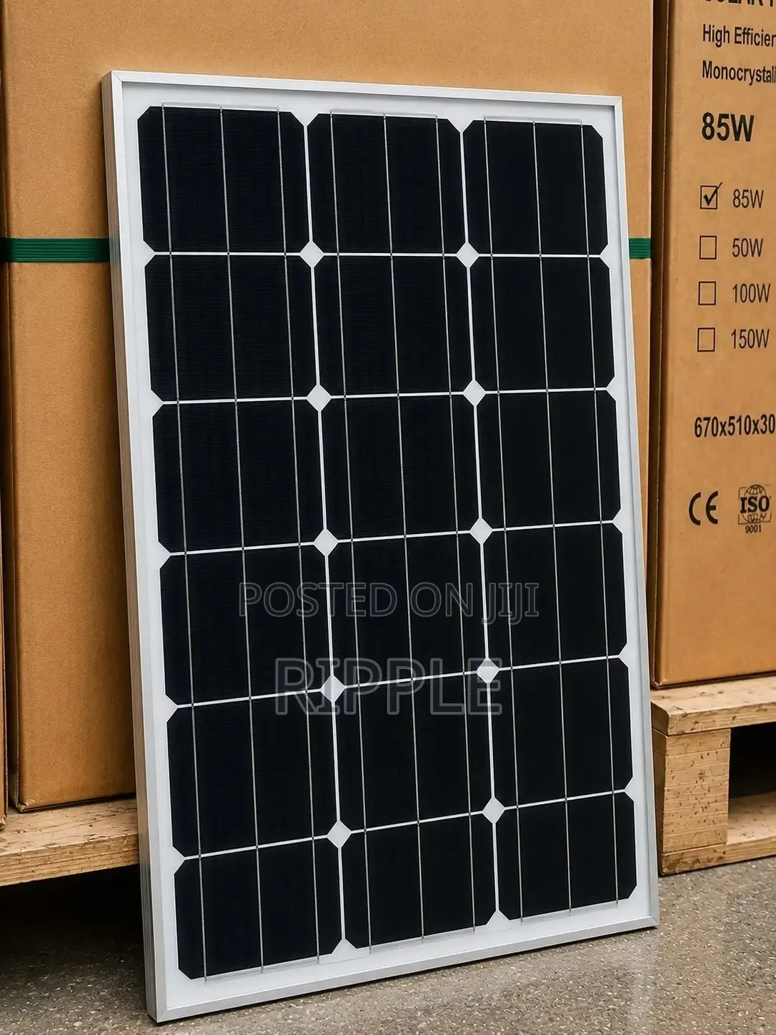 85w Monocrystalline Solar Panel for Home Lighting