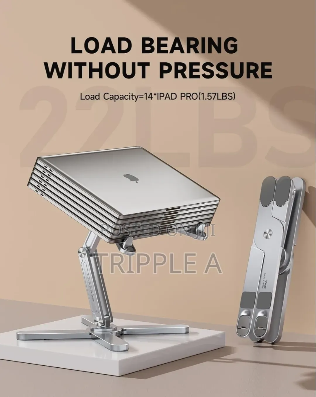 Portable Laptop Stand With 360° Rotating Base