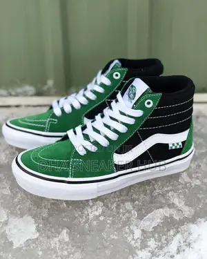 Vans Old Skool High Top Black Green