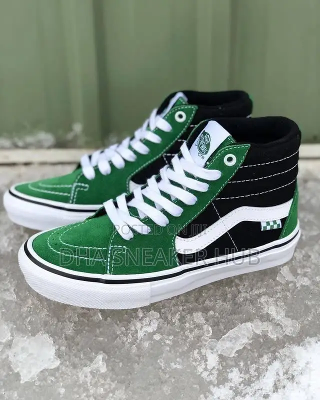 Vans Old Skool High Top Black Green