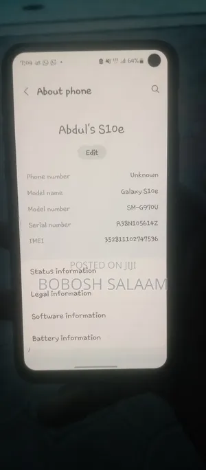 Samsung Galaxy S10e 128 GB Gray