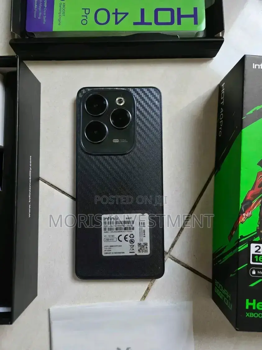 New Infinix Hot 40 Pro 256 GB Black
