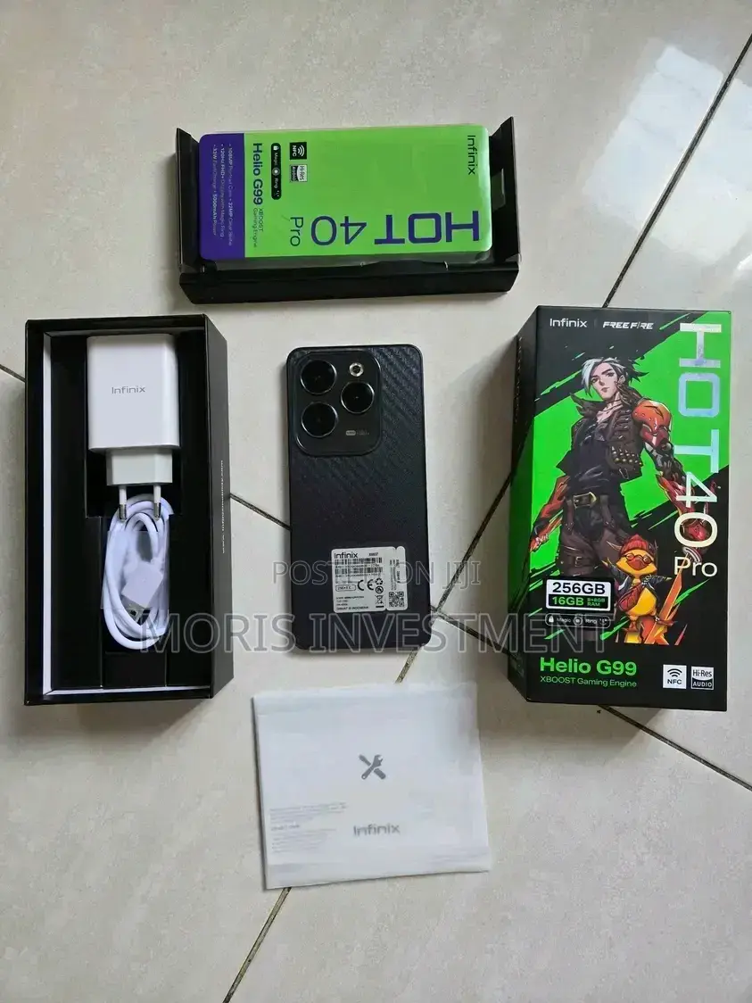 New Infinix Hot 40 Pro 256 GB Black