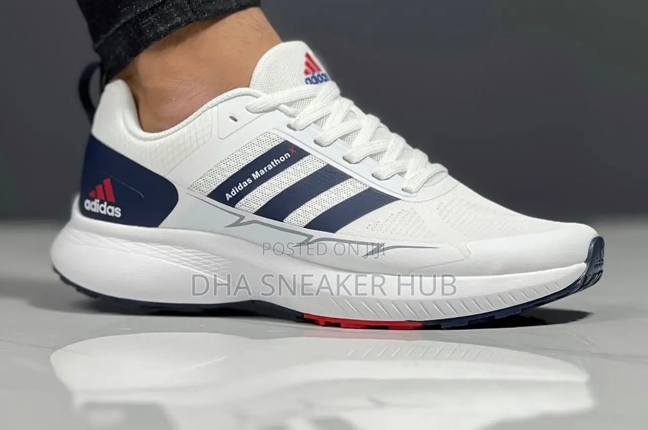 Adidas Trainers White Blue