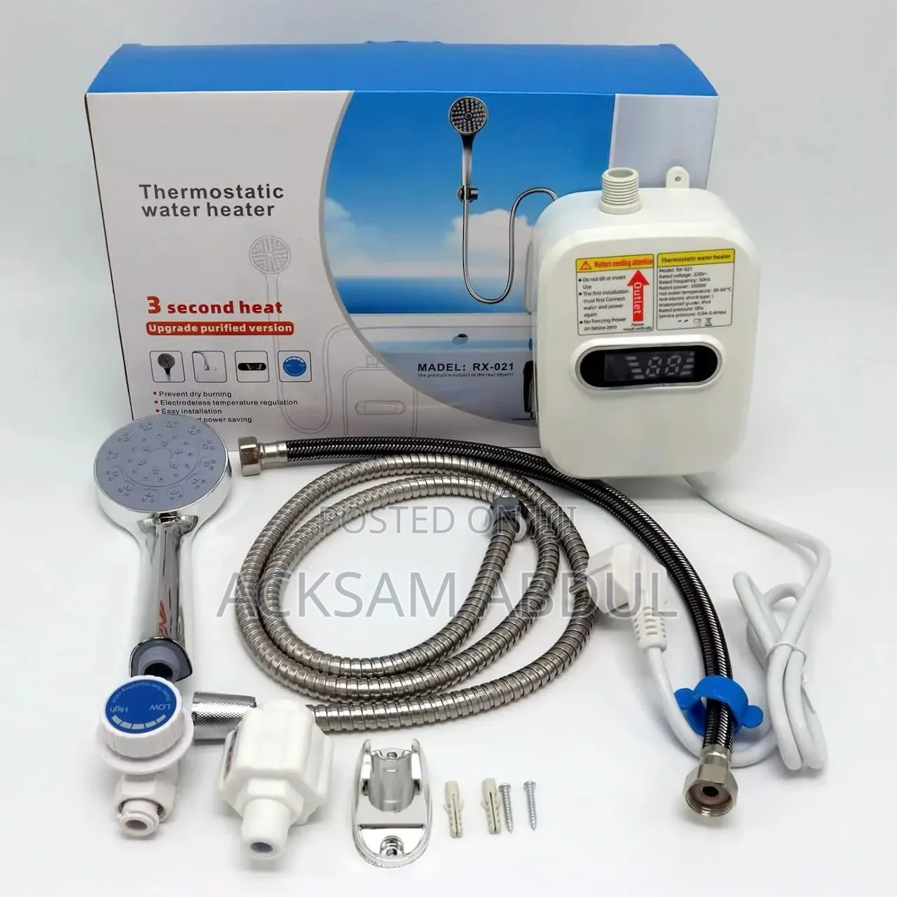 Smartex Rx-021 Instant Tankless Electric Water Heater