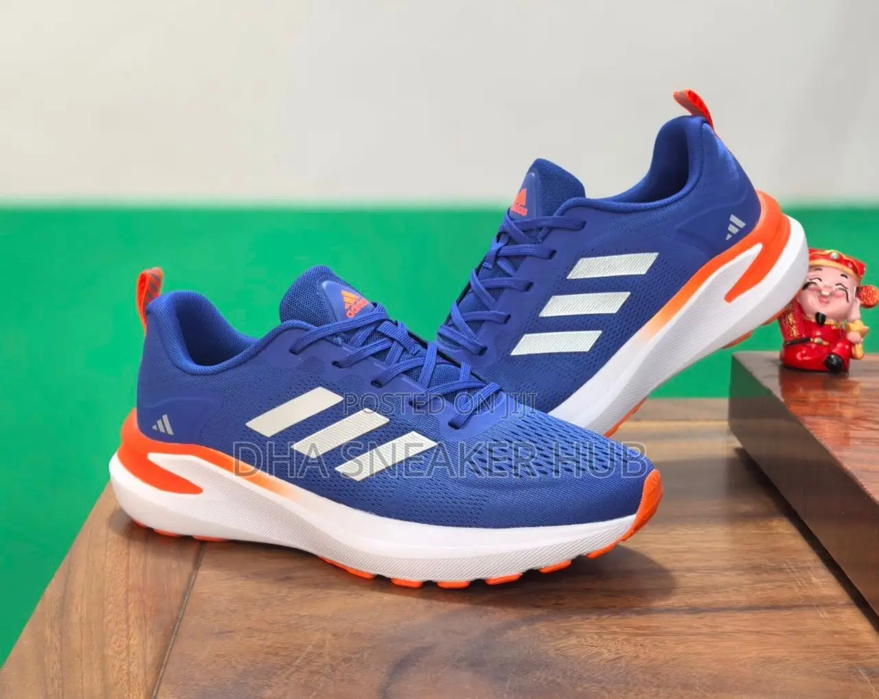 Adidas Trainers Blue White
