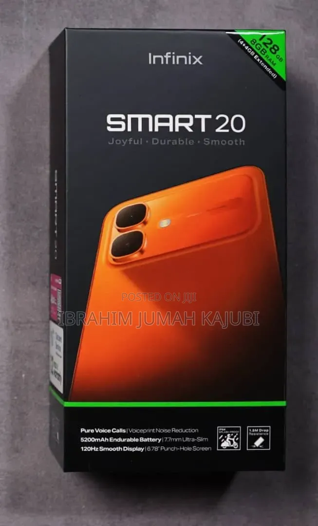 New Infinix Smart 20 128 GB Black