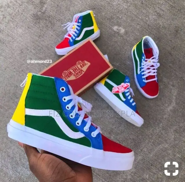 Vans Sk8-Hi in a Primary Colorblock Design
