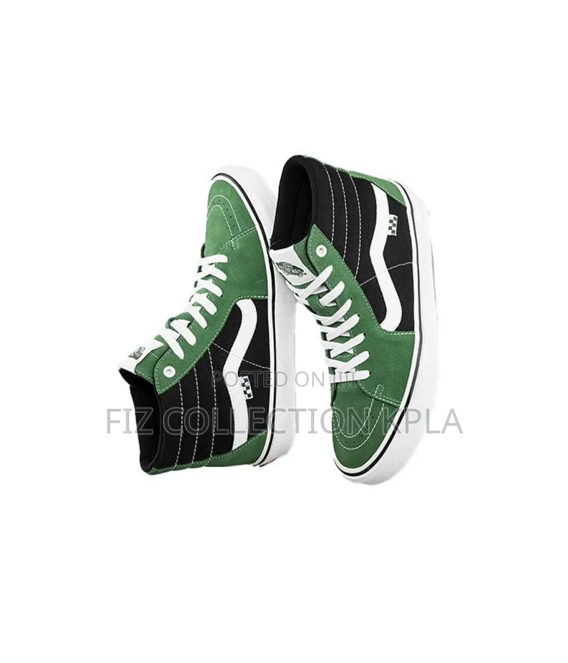 Vans Sk8-Hi Green White High Top Sneakers