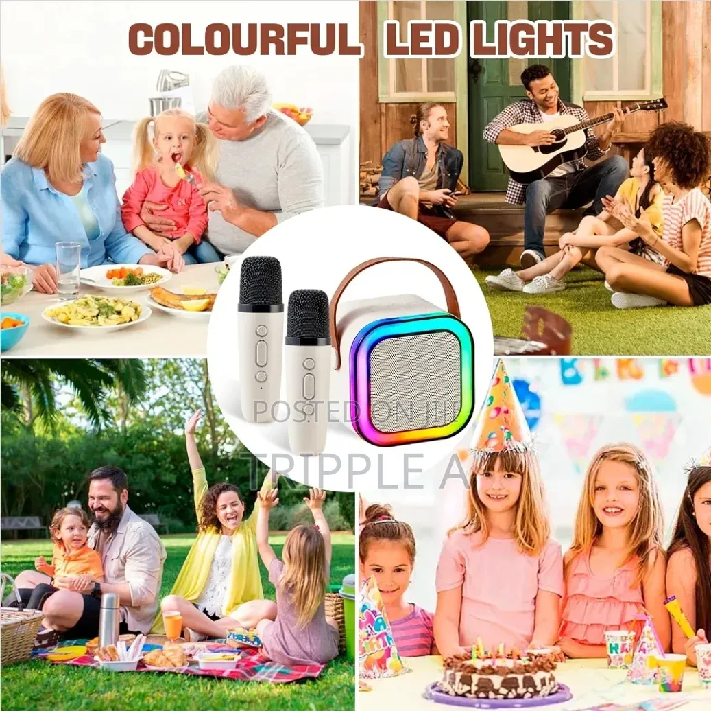 Portable Wireless Karaoke Machine With 6 Voice Effects