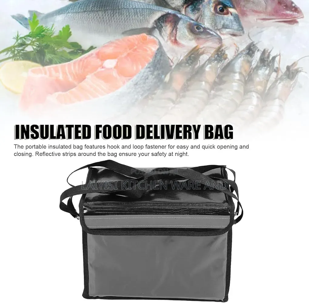 45l Large Insulated Food Delivery Bag – Thermal Hot Cold Carrier