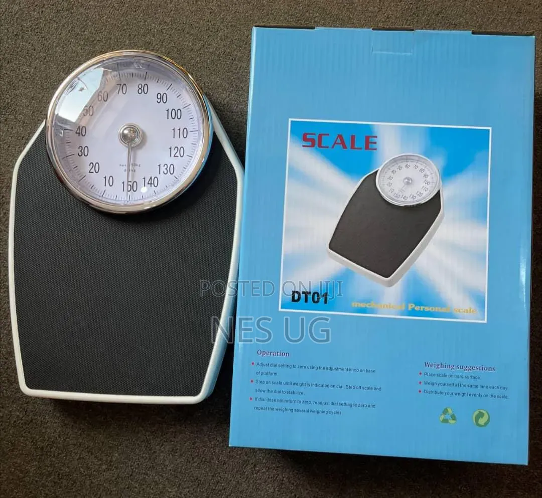 Personal Body Weight Bathroom Mechanical Weighing Scale - Black.