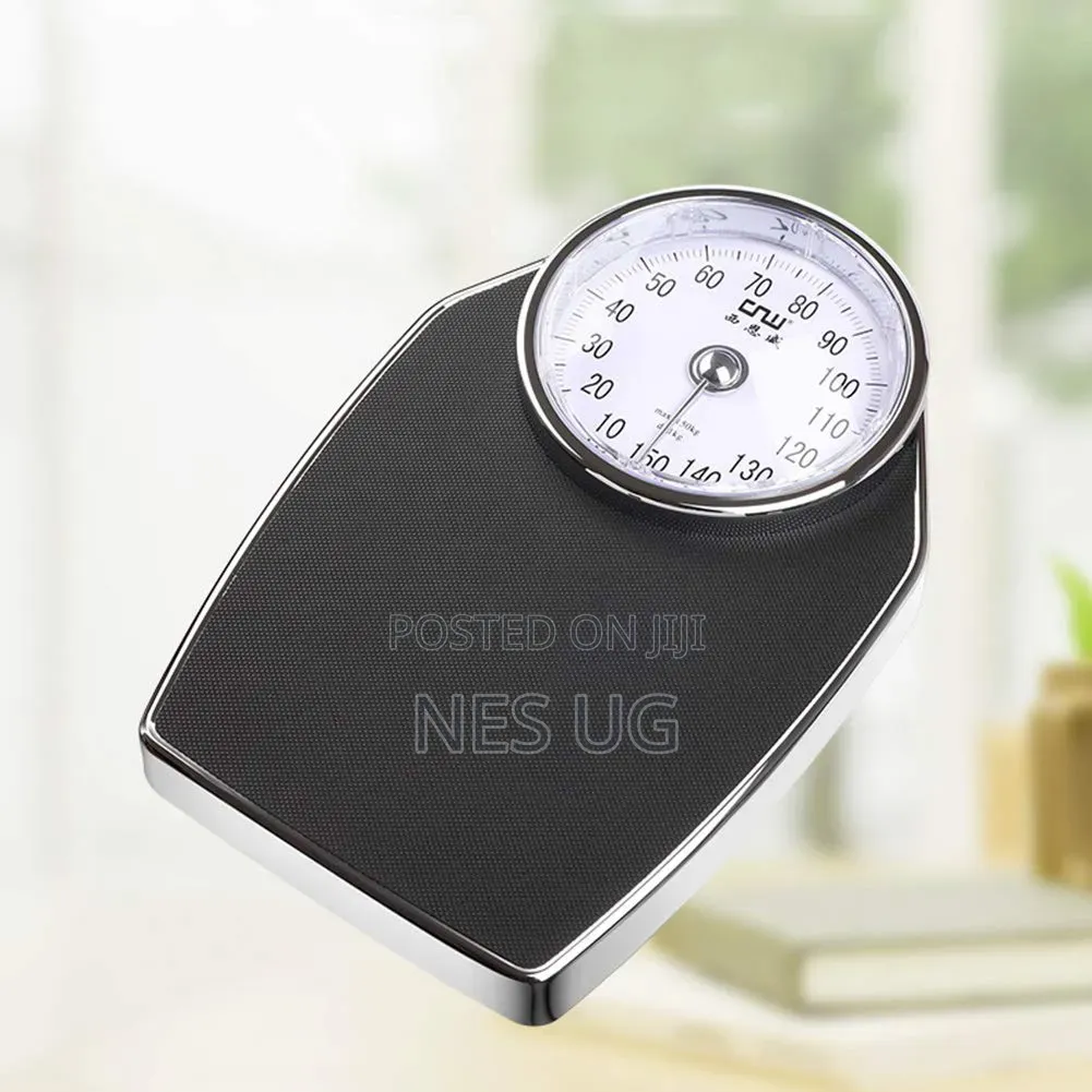 Personal Body Weight Bathroom Mechanical Weighing Scale - Black.