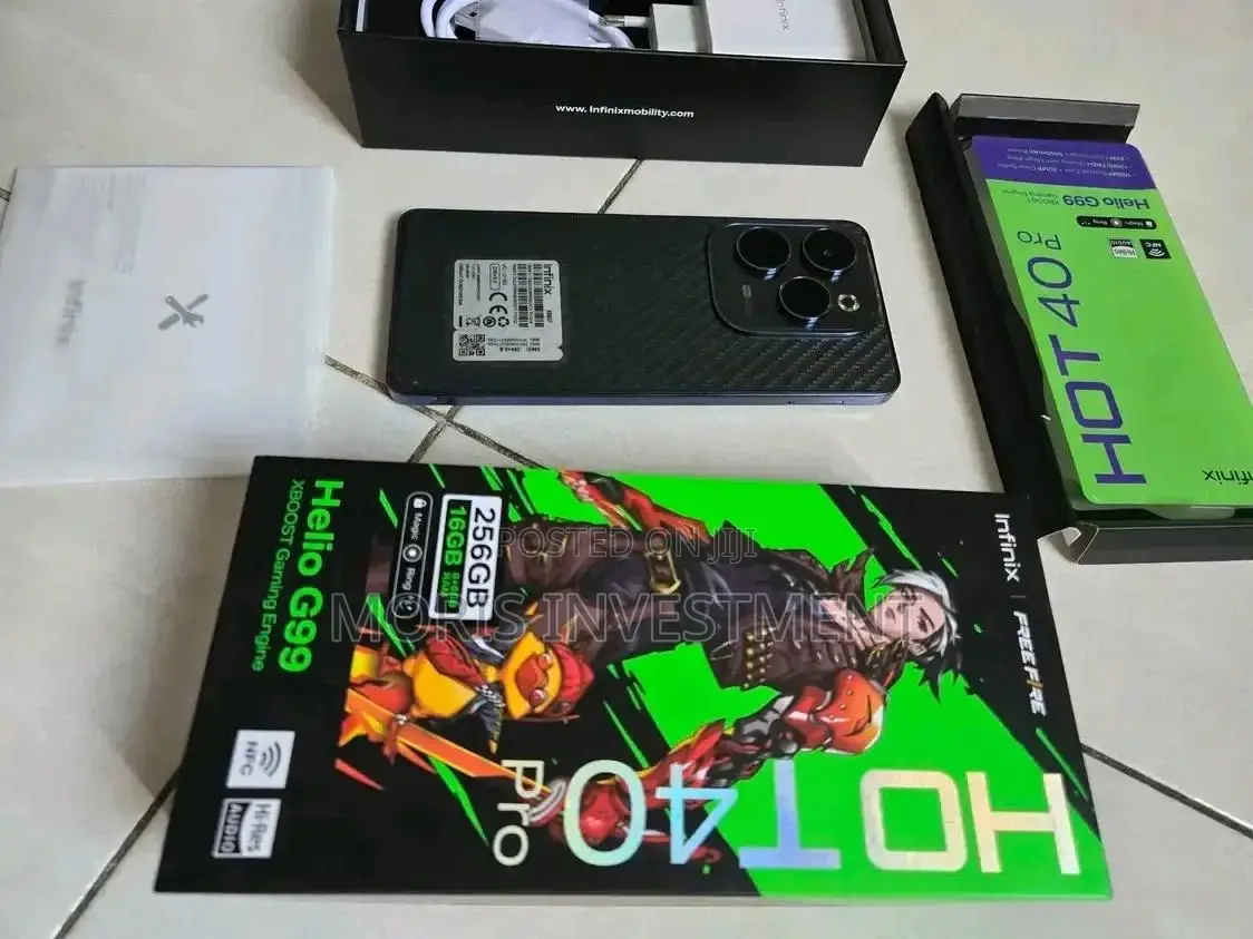 New Infinix Hot 40 Pro 256 GB Black