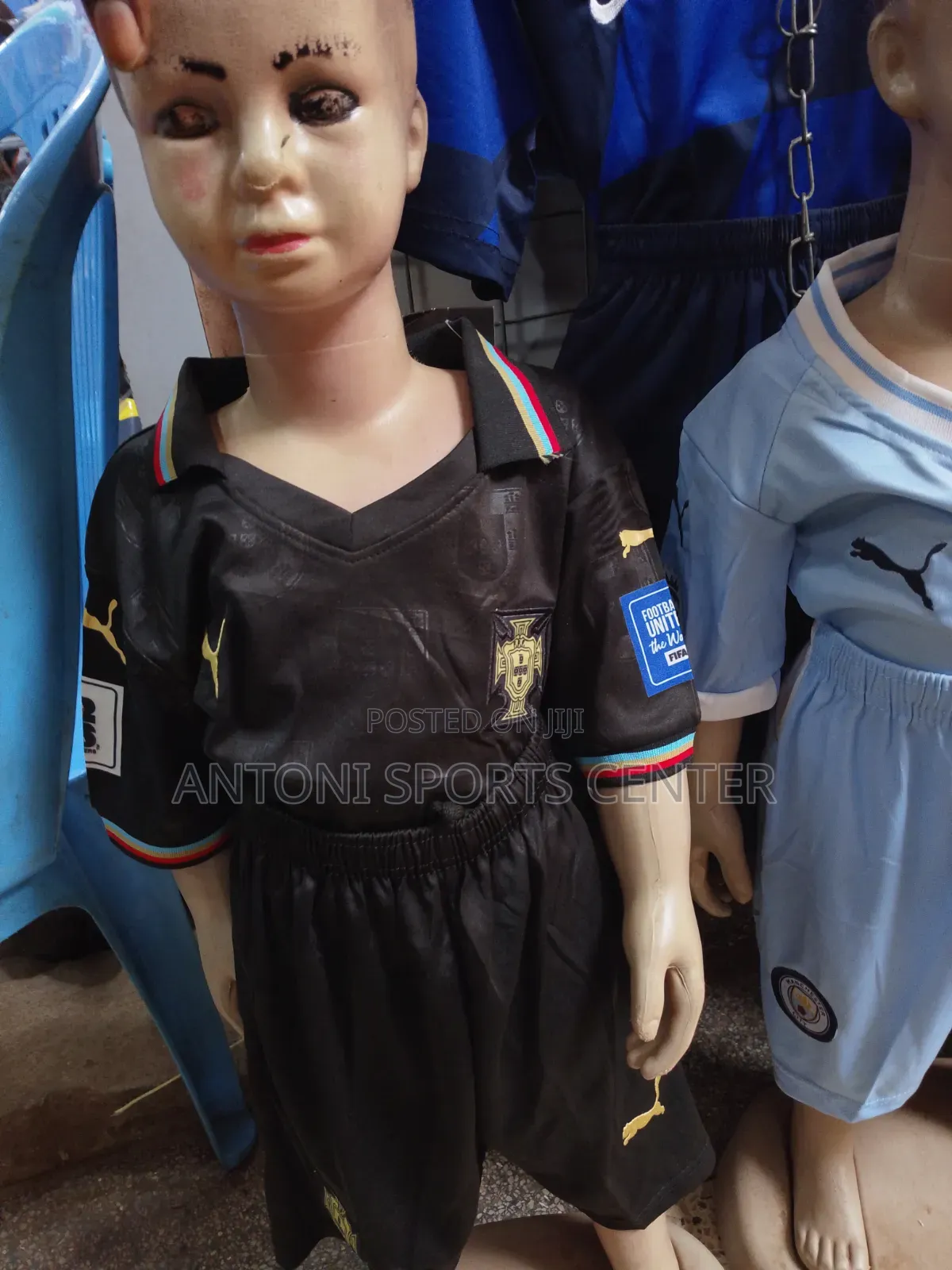 Portugal Original Jersey for Kids Black