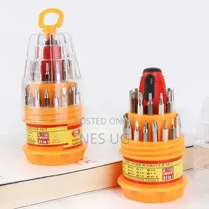 31 In 1 Magnetic Screw Driver Tool Set - Red,Yellow