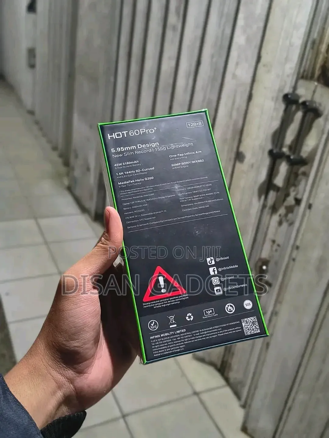 New Infinix Hot 60 Pro+ 256 GB Gray