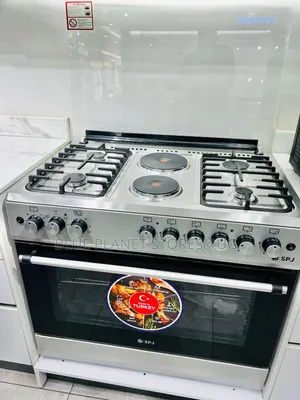 SPJ 4 Gas + 2 Electric Automatic Cookers \\ Electric Oven \\ 90 × 60cm