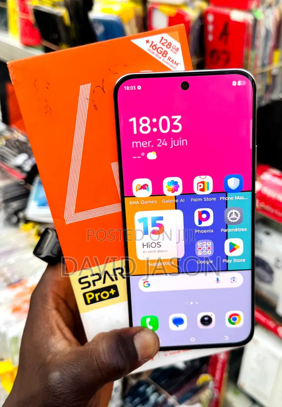 New Tecno Spark 40 Pro+ 256 GB Silver