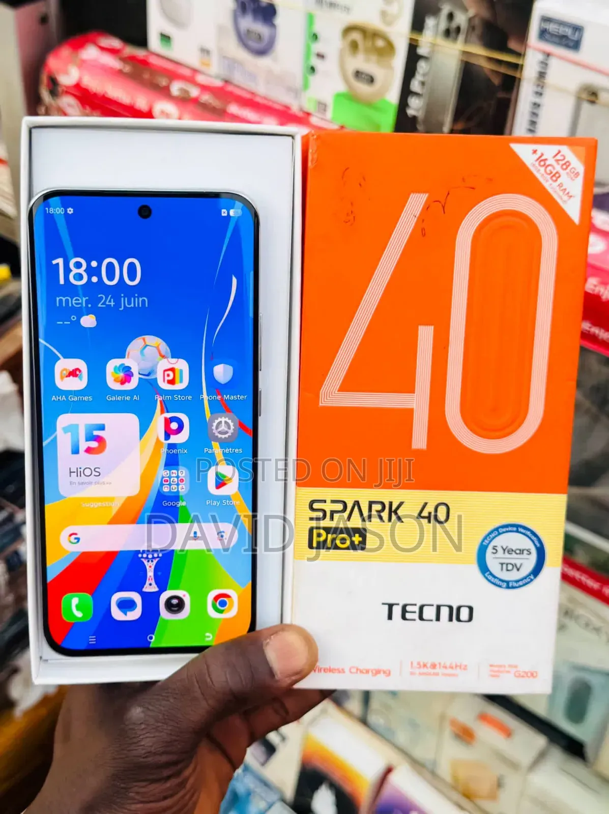 New Tecno Spark 40 Pro+ 256 GB White