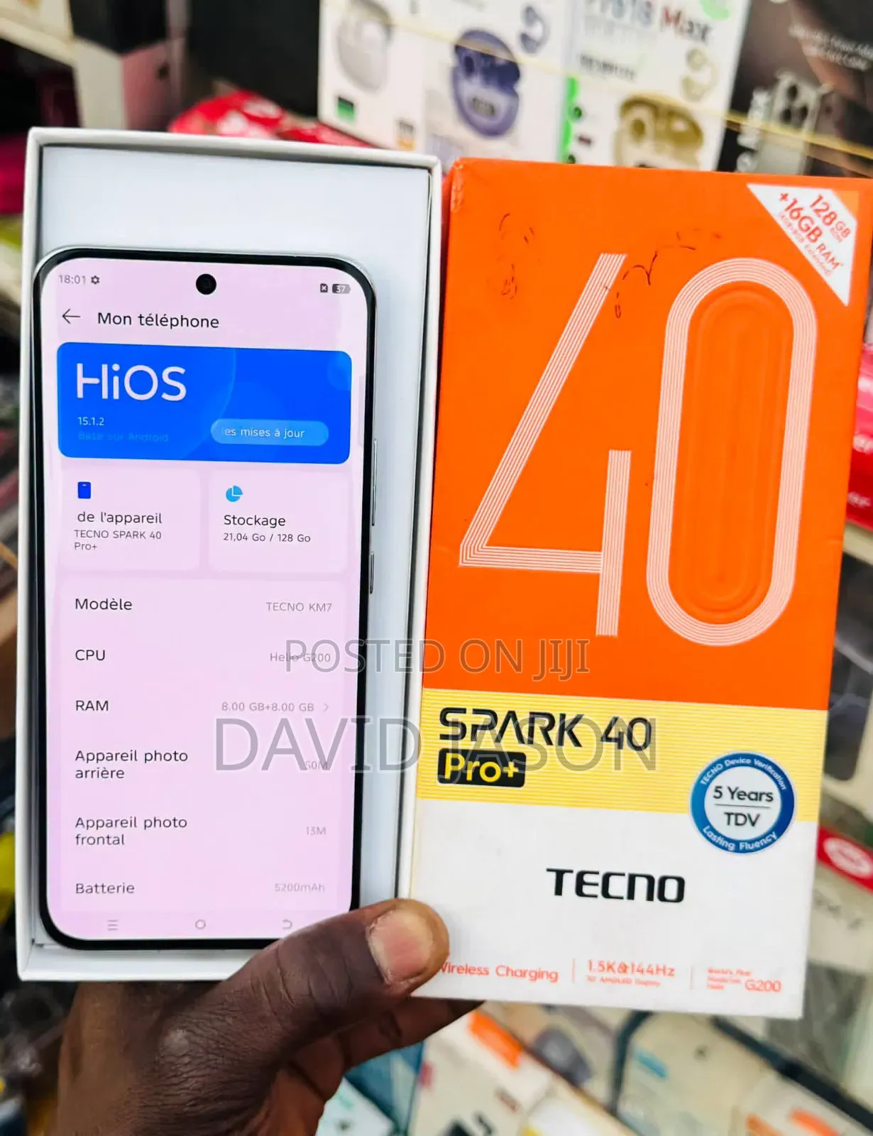 New Tecno Spark 40 Pro+ 256 GB White