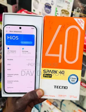 New Tecno Spark 40 Pro+ 256 GB White