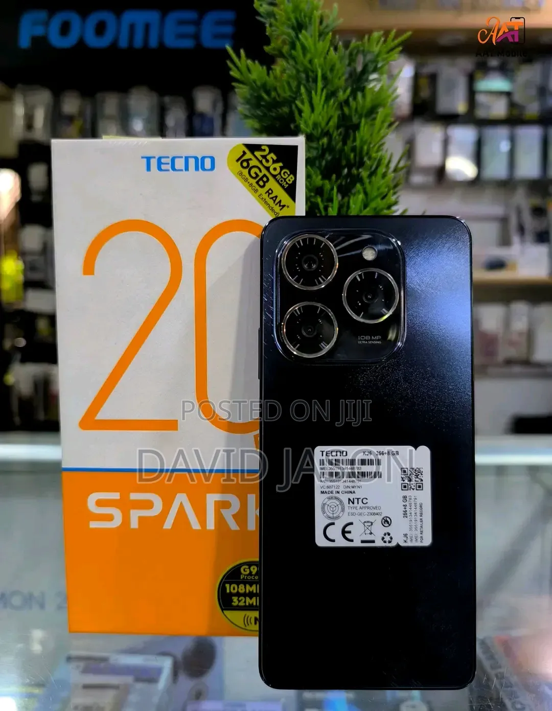 New Tecno Spark 20 Pro 256 GB Black