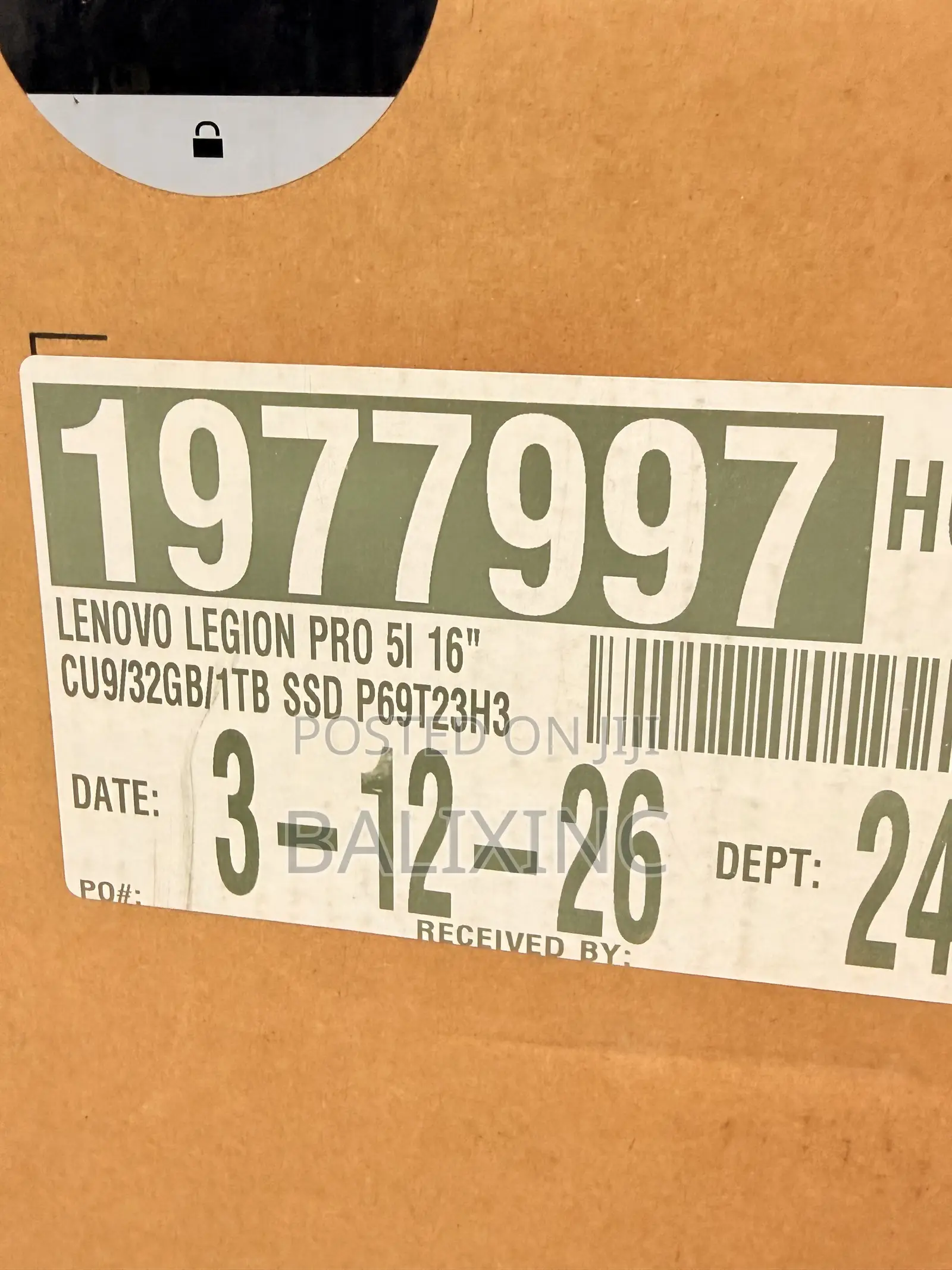 New Laptop Lenovo Legion 5i 32GB Intel Core Ultra 9 SSD 1T